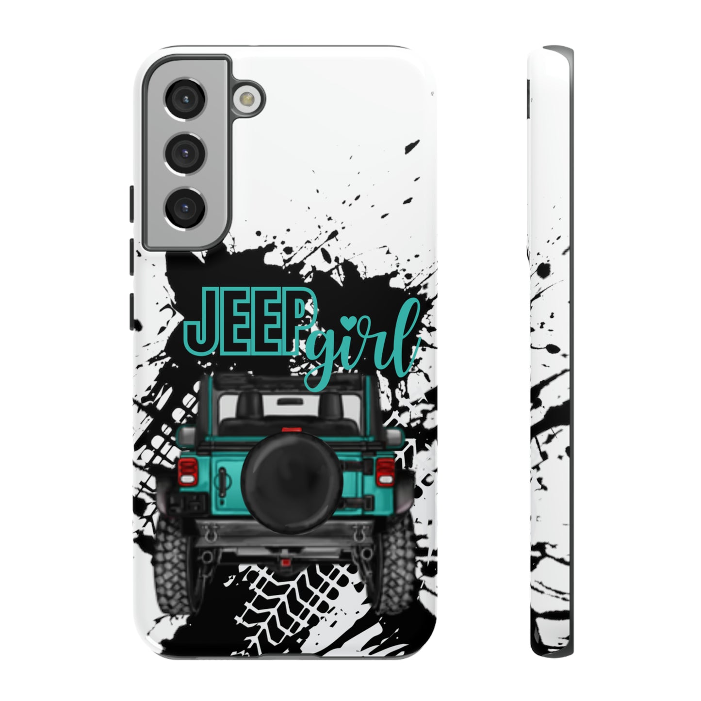 Off Road Girl Turquoise Tough Cases