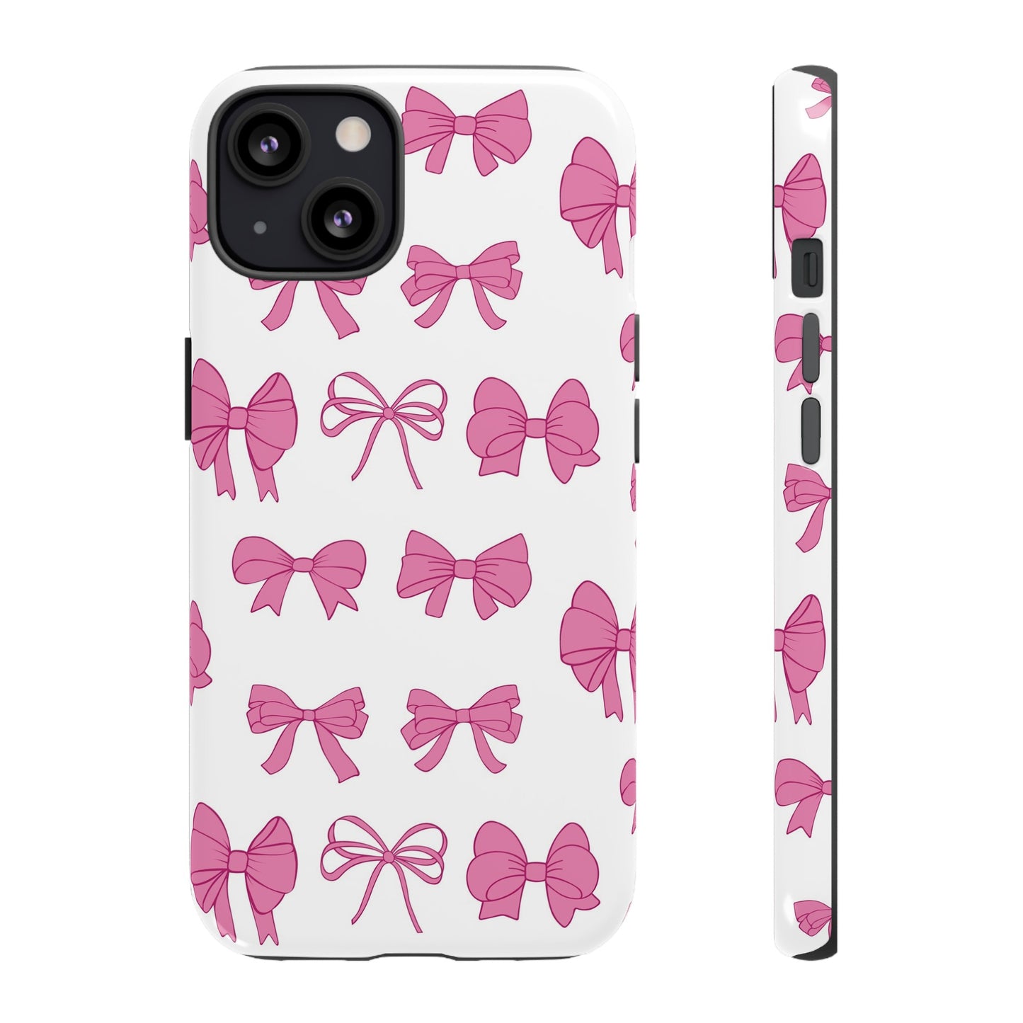 Pink Bows Protective Phone Case for Iphone, Samsung and Google Phones
