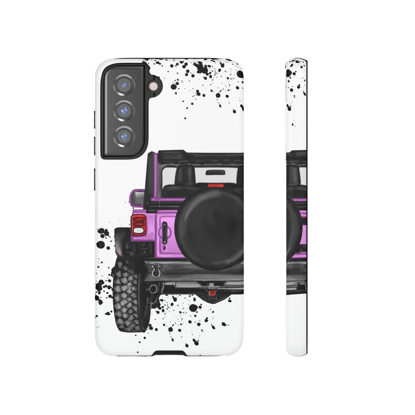 Off Road Life Charcoal Pink/Light Purple Protective Case for Iphone, Google and Samsung