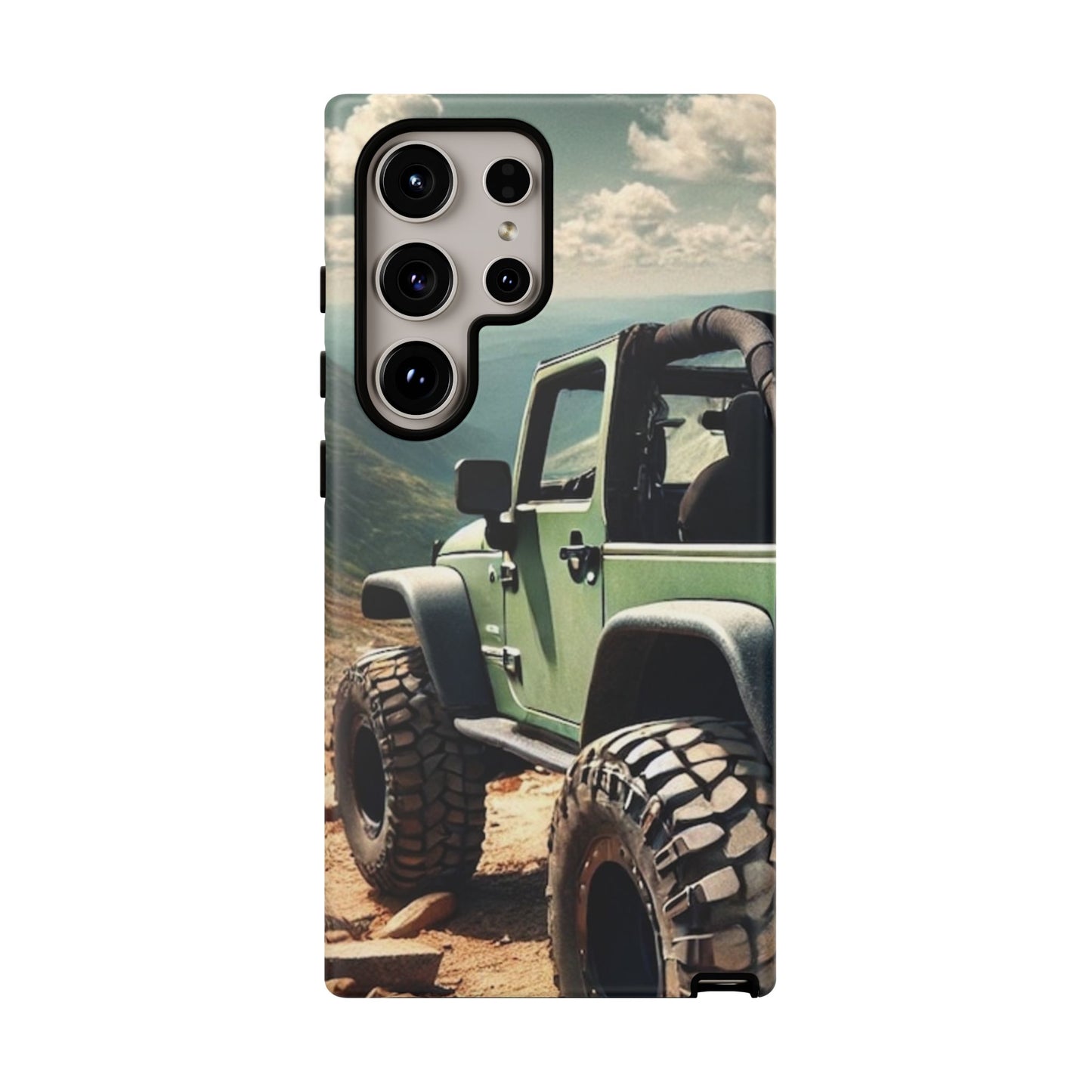 Green Off Road Protective Phone Case