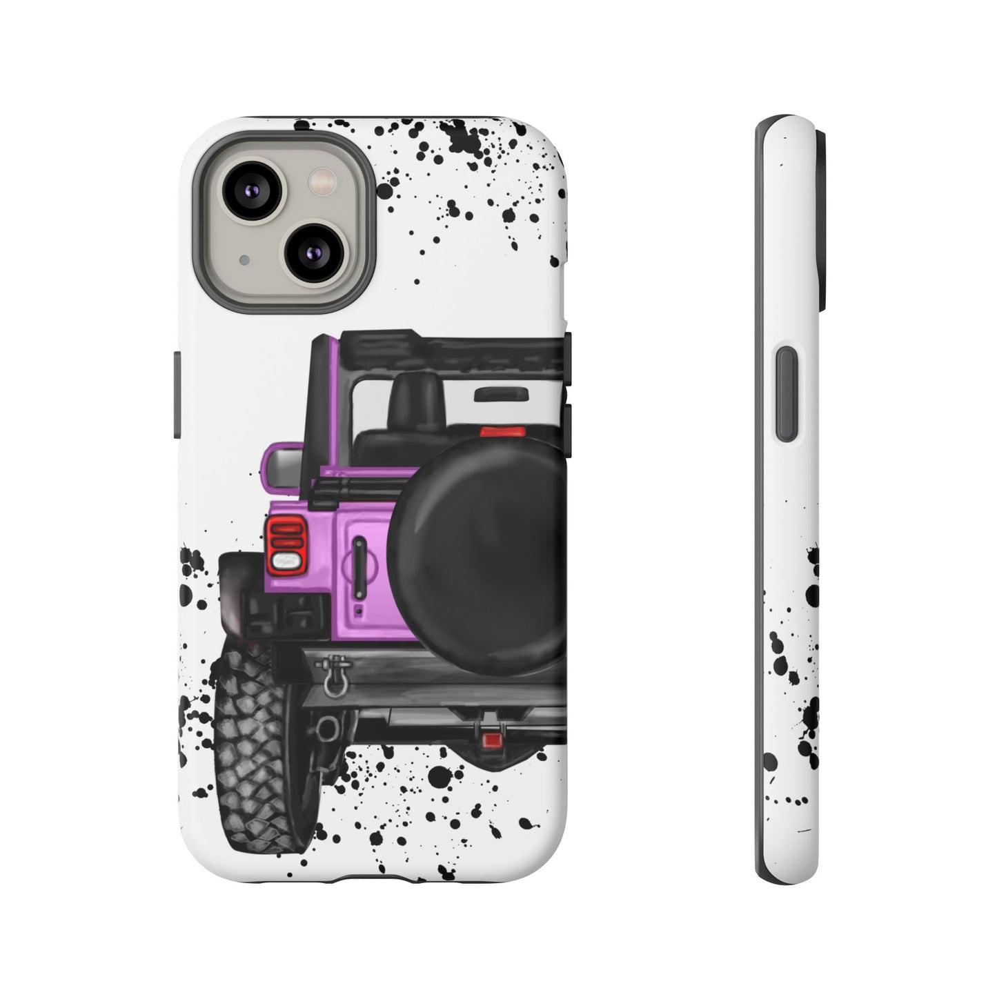 Off Road Life Charcoal Pink/Light Purple Protective Case for Iphone, Google and Samsung