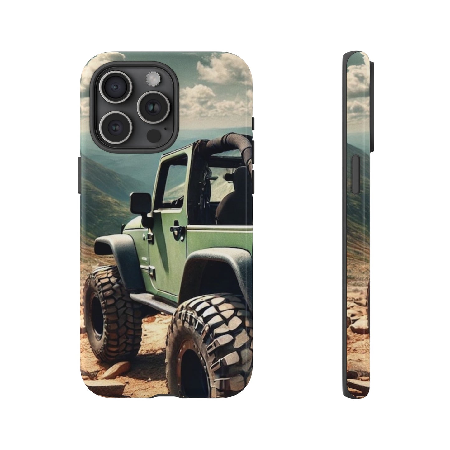 Green Jeep Protective Phone Case