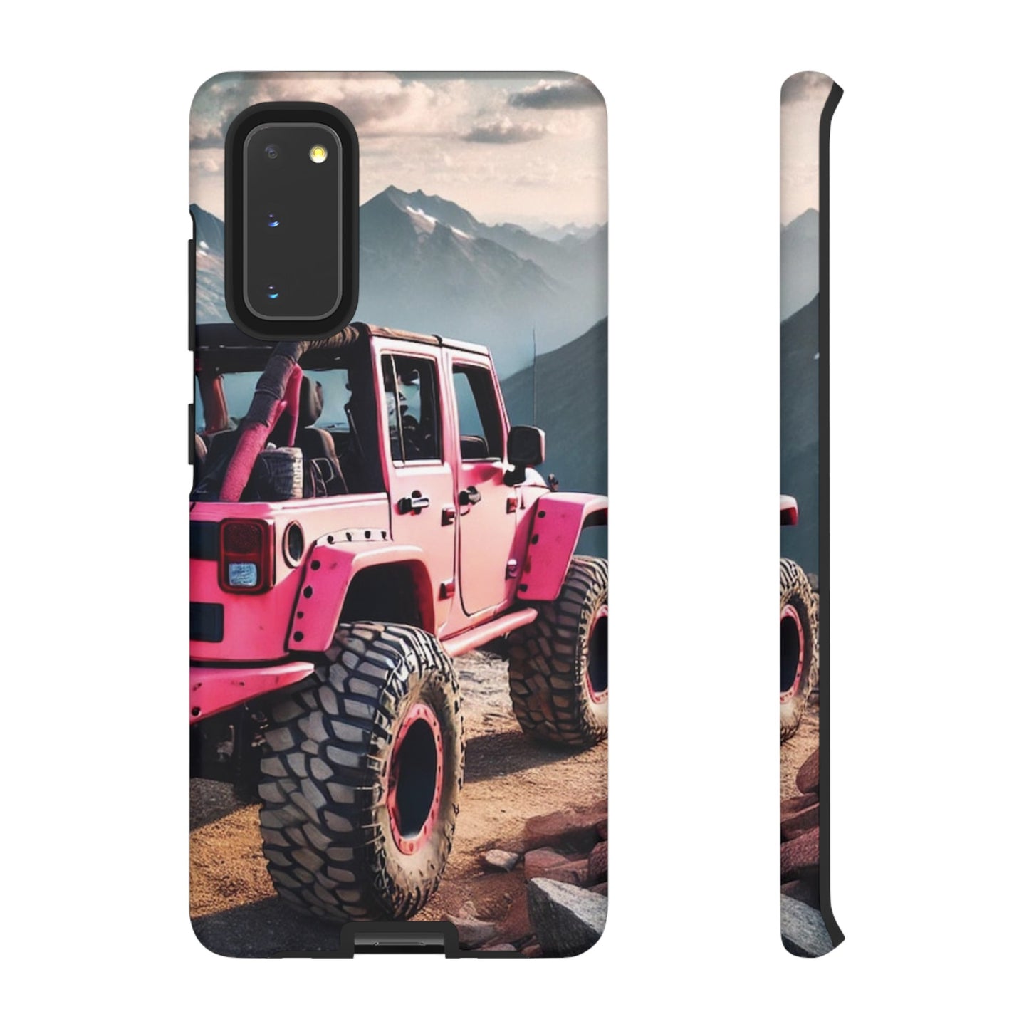 Pink Jeep Protective Phone Case