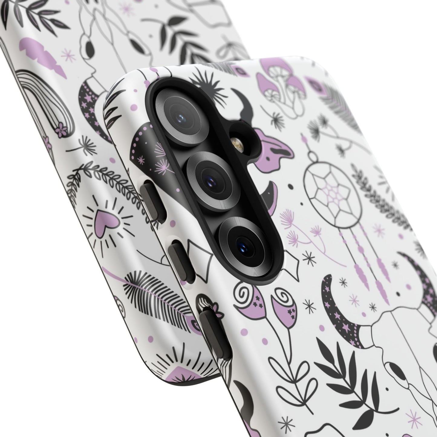 Purple and Black Western Protective Drop Proof Case Iphone, Samsung and Google phones