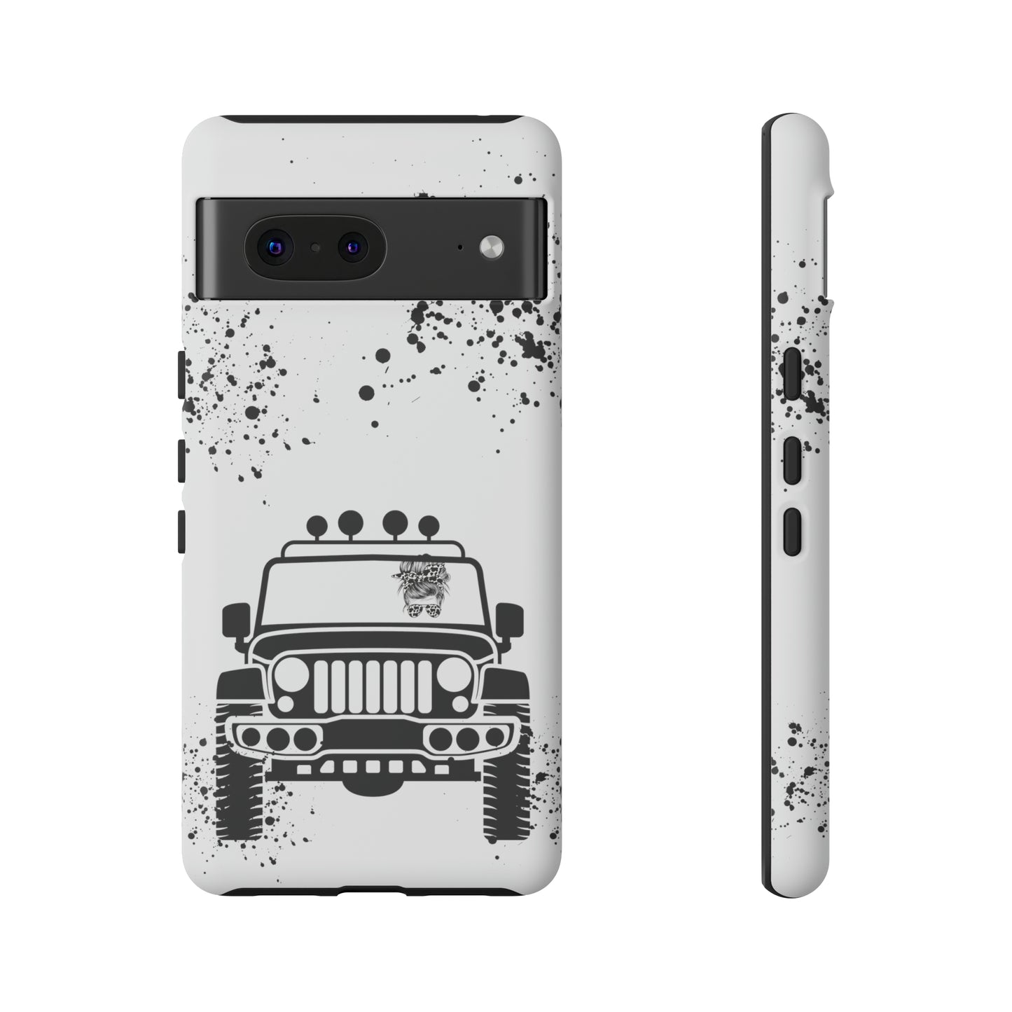 Off Road Girl Cow Print Shades Protective Phone Case for Iphone, Samsung and Google Phones