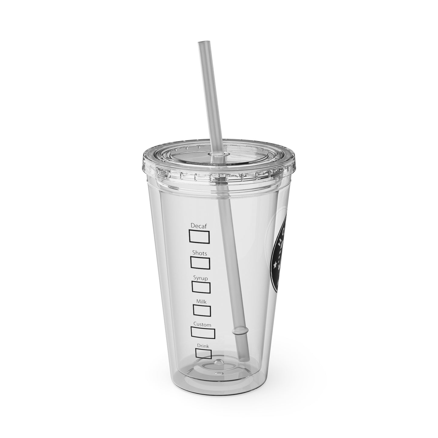 Hot Mess mom Tumbler with Straw, 16oz