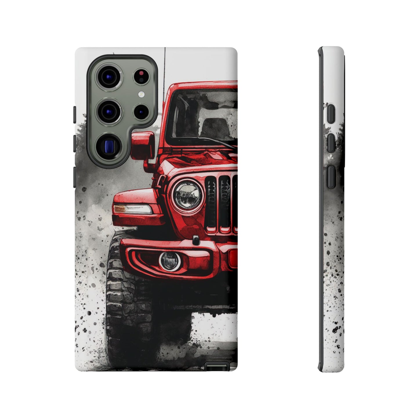 Off Road Love Red Wrangler Protective Phone Case for Iphone, Samsung and Google Phones