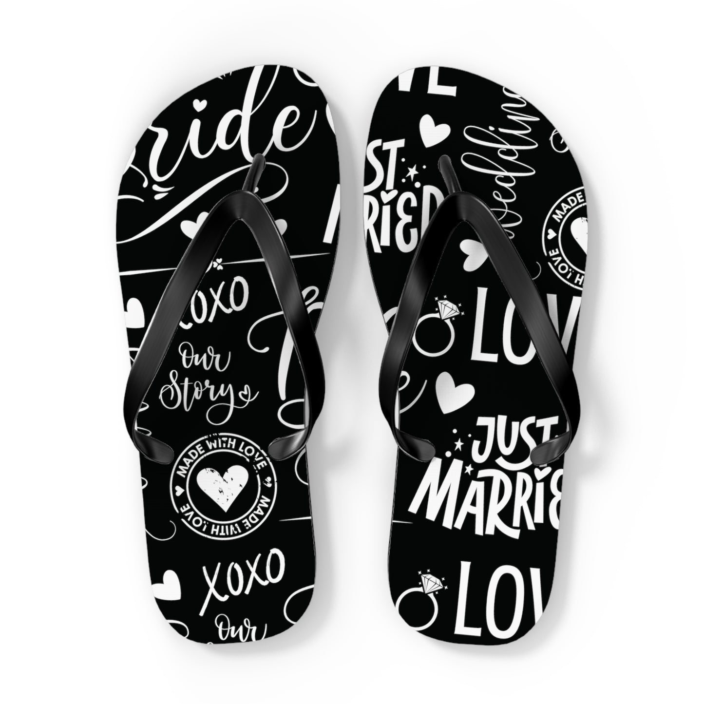 Bride Just Married Flip Flops