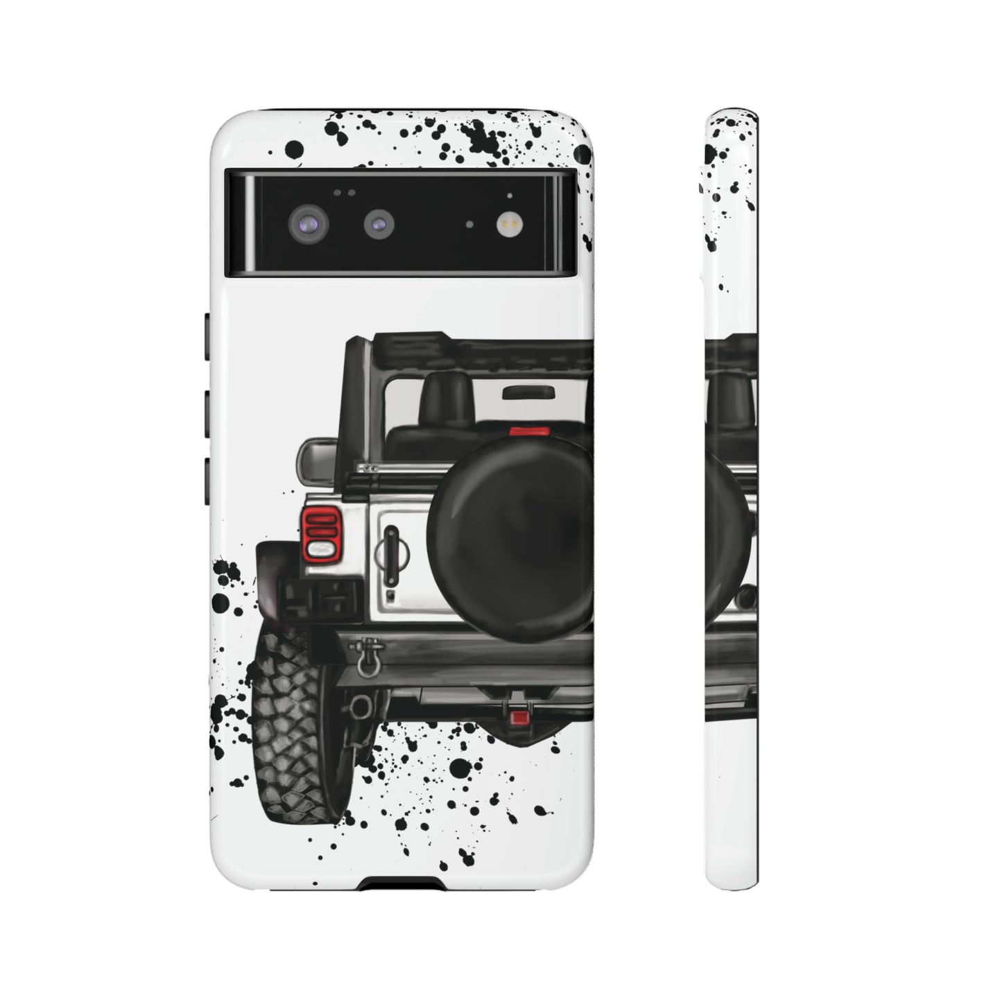 Off Road Life White Protective Case for Iphone, Google and Samsung