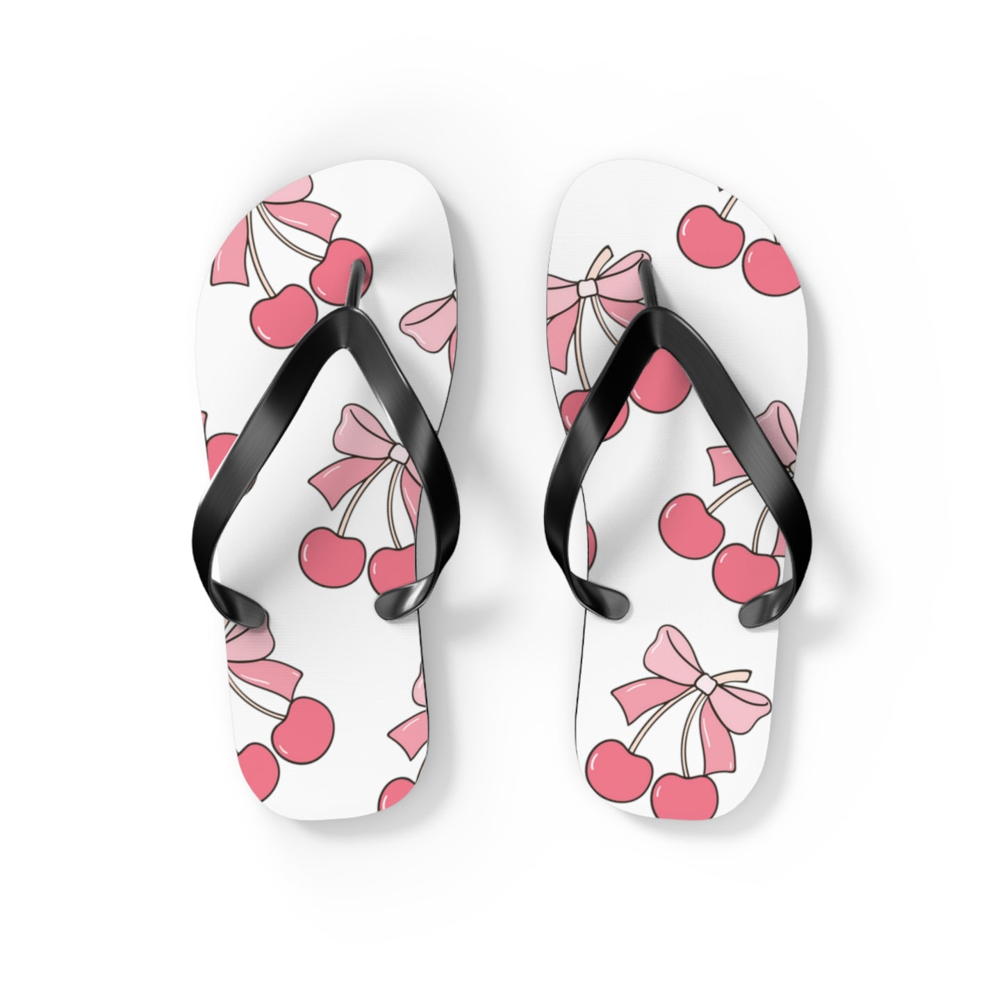 Cherry Bow Flip Flops
