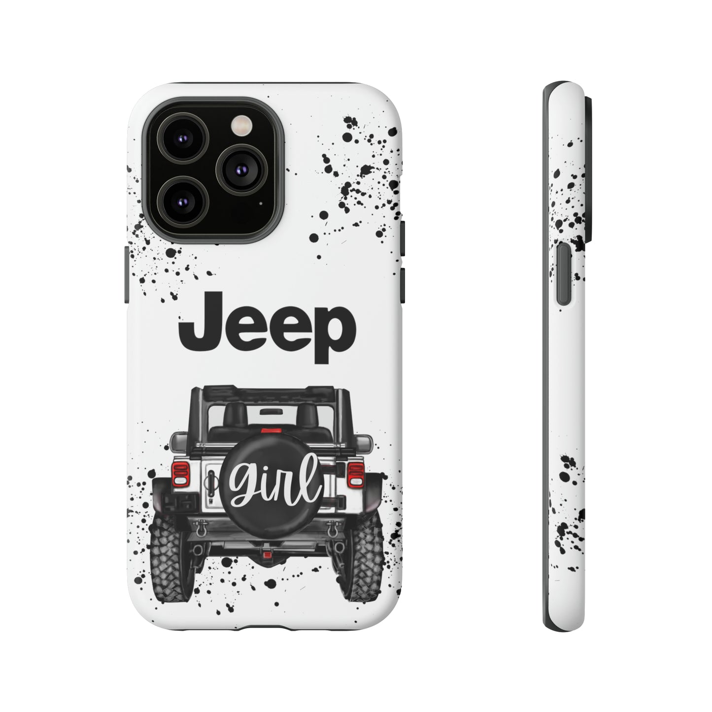 Off Road Girl White Protective Case for Iphone, Google and Samsung Phones