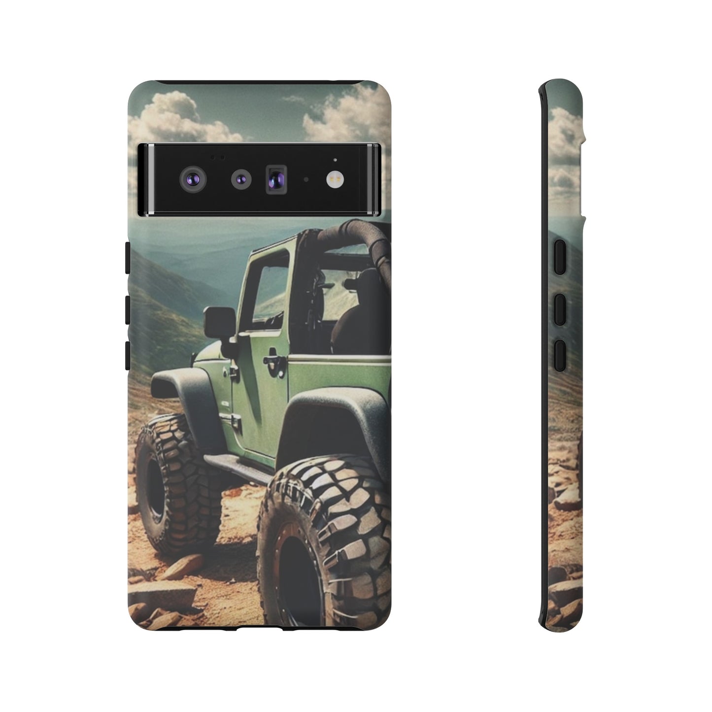 Green Jeep Protective Phone Case