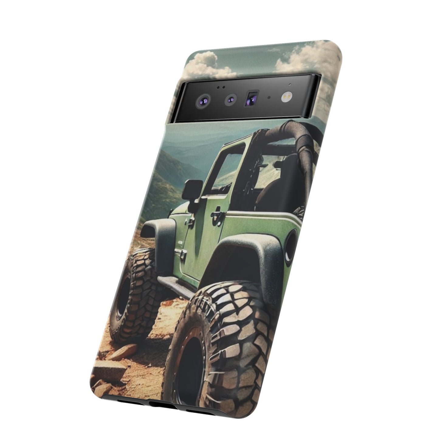 Green Jeep Protective Phone Case