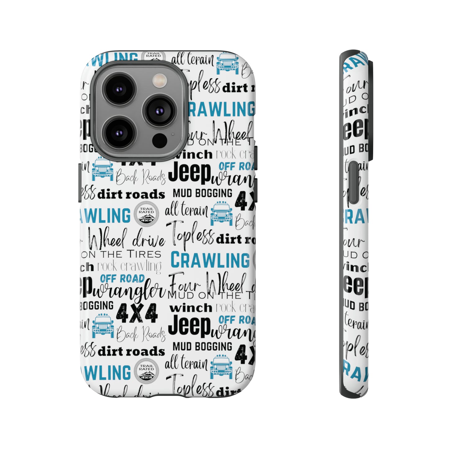 Off Road Subway Art Turquoise Protective Phone Case for Iphone, Samsung and Google Phones