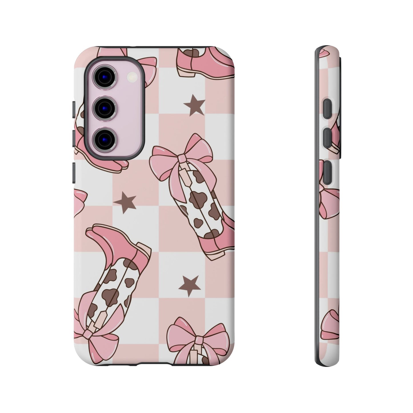 Cowboy Boots and Bows Protective Phone Case
