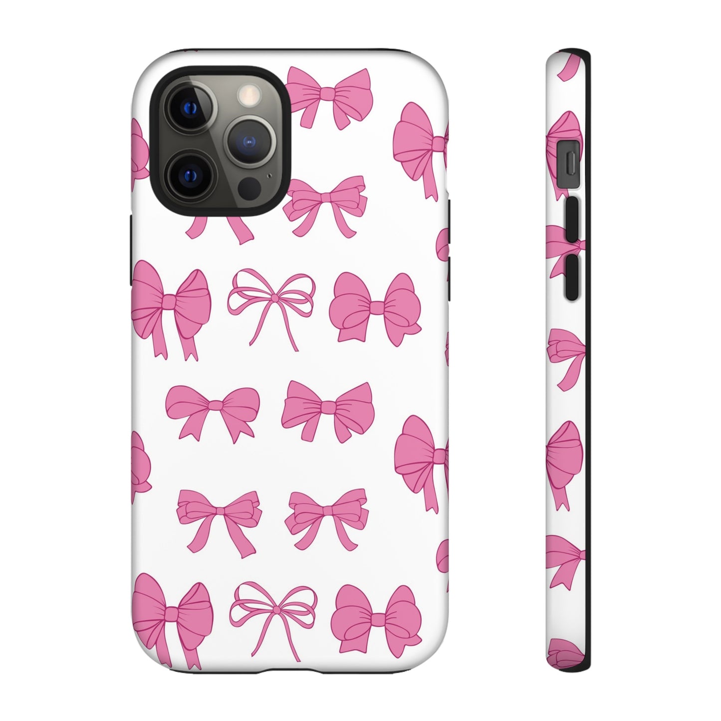 Pink Bows Protective Phone Case for Iphone, Samsung and Google Phones