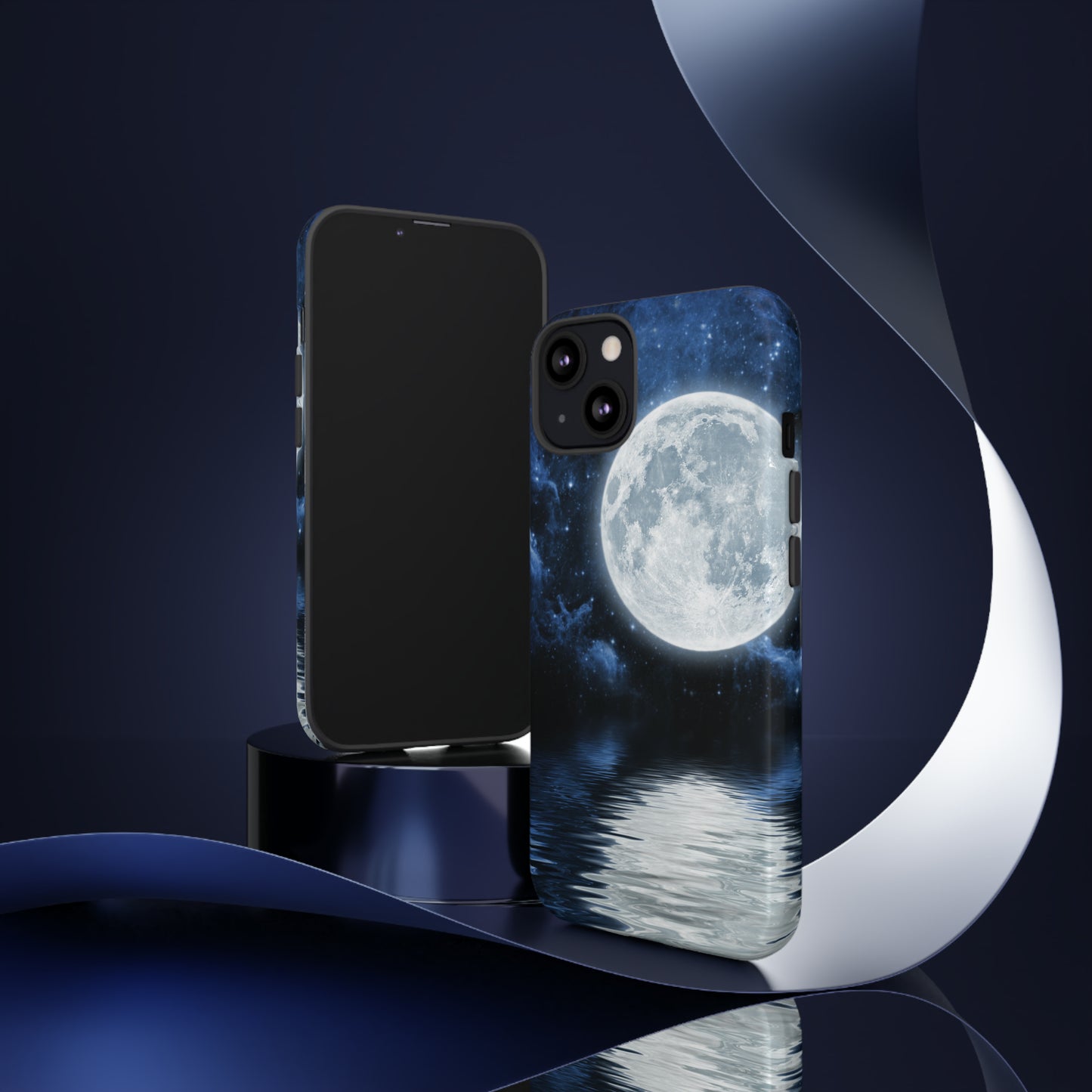 Moon Reflection Protective Phone Case for IPhone, Google and Samsung Phones