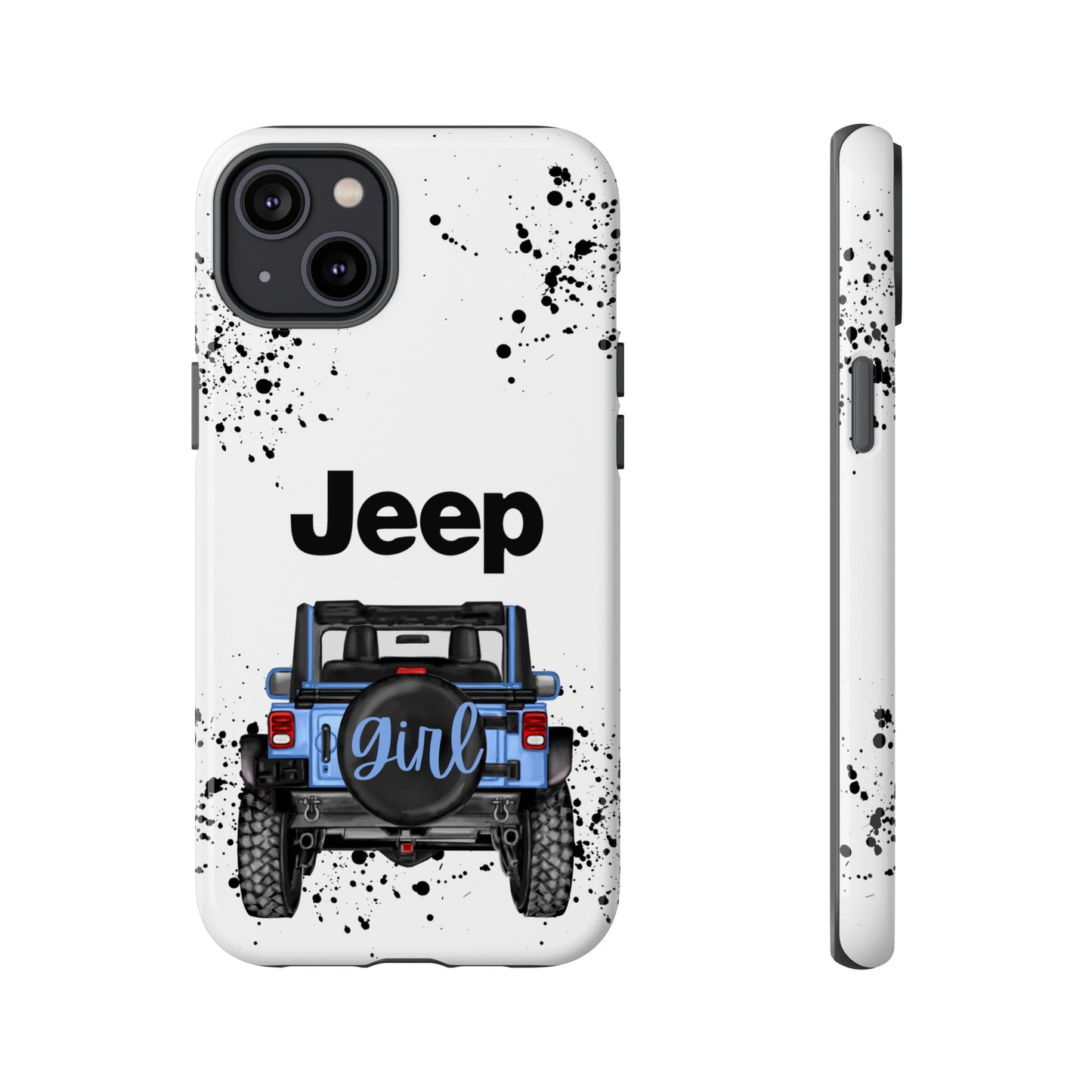 Off Road Girl Light Blue Protective Case for Iphone, Google and Samsung Phones