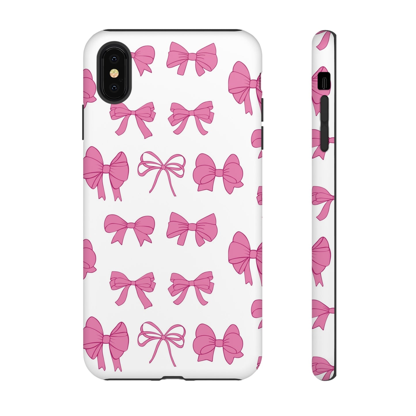 Pink Bows Protective Phone Case for Iphone, Samsung and Google Phones