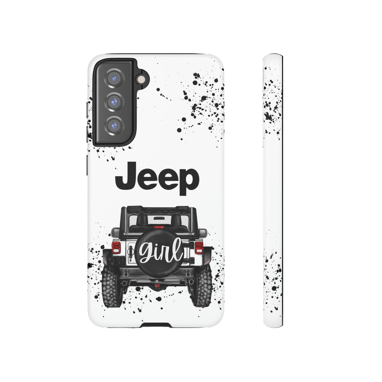 Off Road Girl White Protective Case for Iphone, Google and Samsung Phones