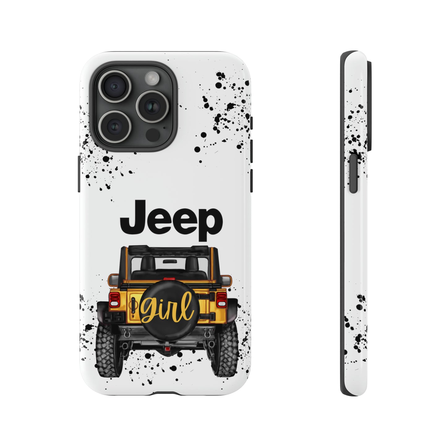 Off Road Girl Yellow Protective Case for Iphone, Google and Samsung Phones