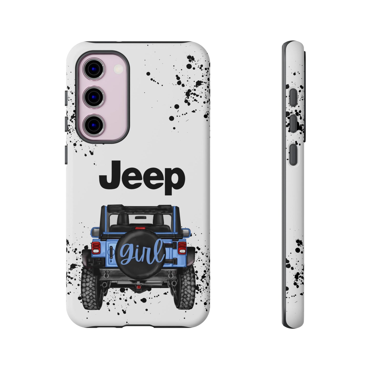 Off Road Girl Light Blue Protective Case for Iphone, Google and Samsung Phones