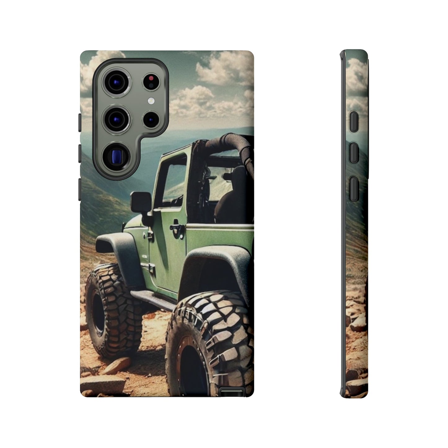 Green Jeep Protective Phone Case