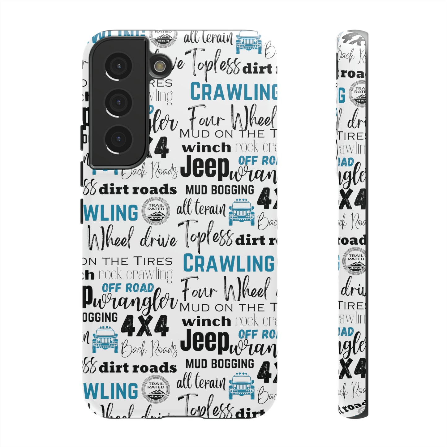 Off Road Subway Art Turquoise Protective Phone Case for Iphone, Samsung and Google Phones