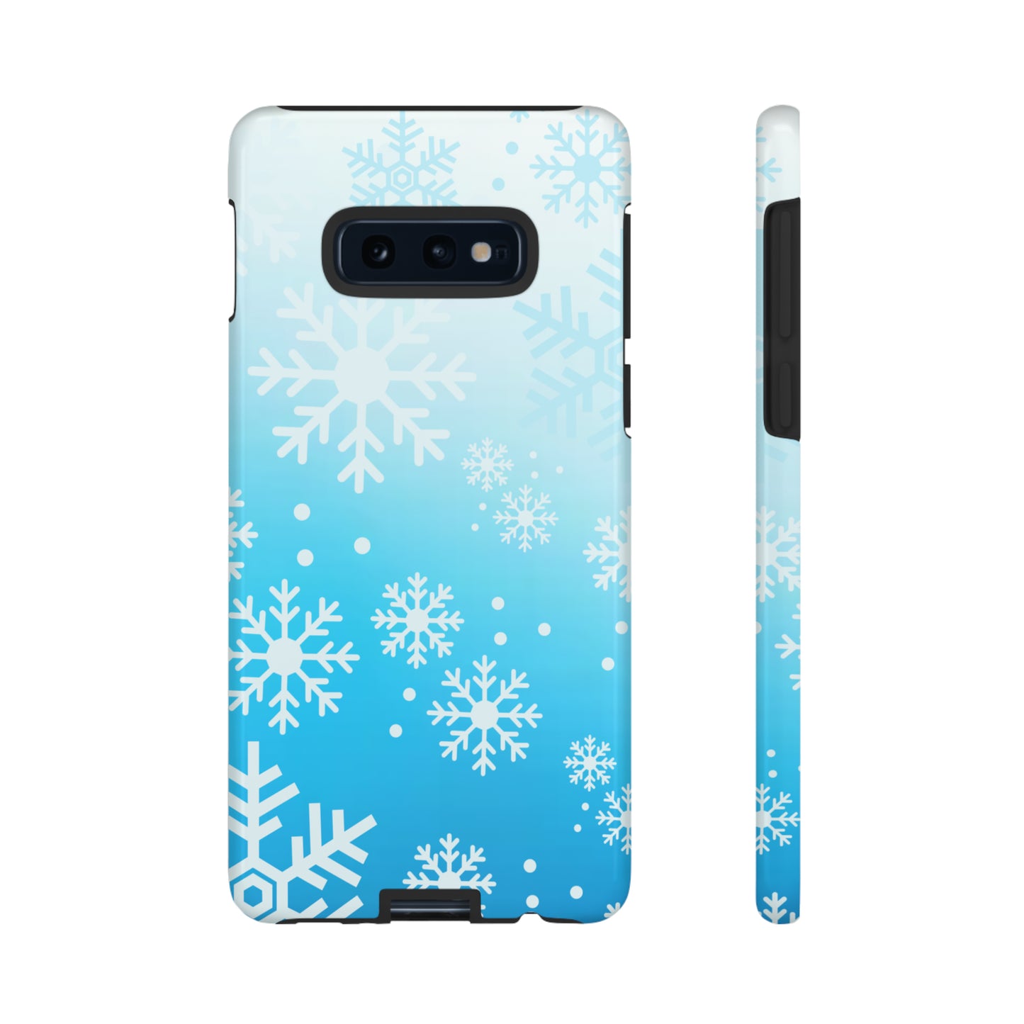 Winter, frozen, snowflake ombré protective phone case for Google, Samsung and IPhone