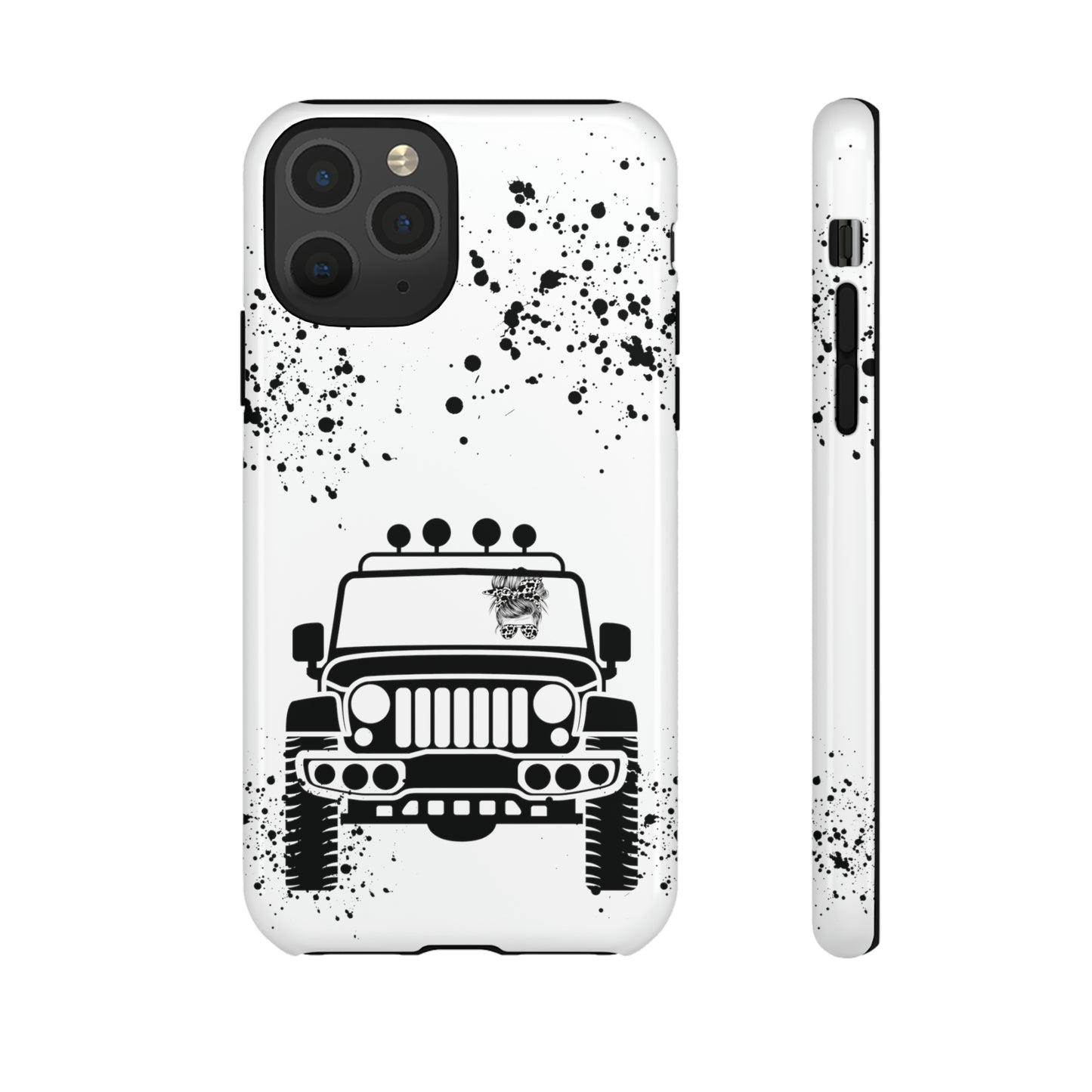 Off Road Girl Cow Print Shades Protective Phone Case for Iphone, Samsung and Google Phones