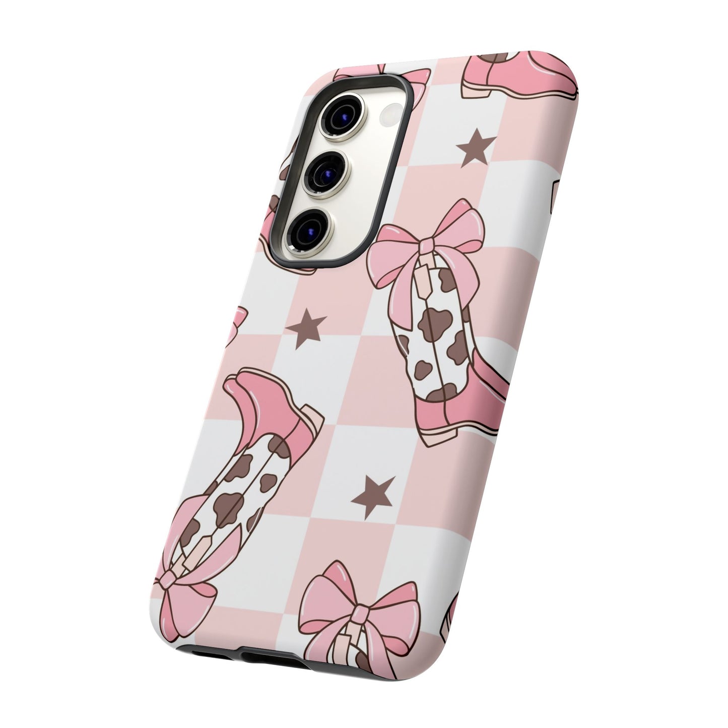 Cowboy Boots and Bows Protective Phone Case