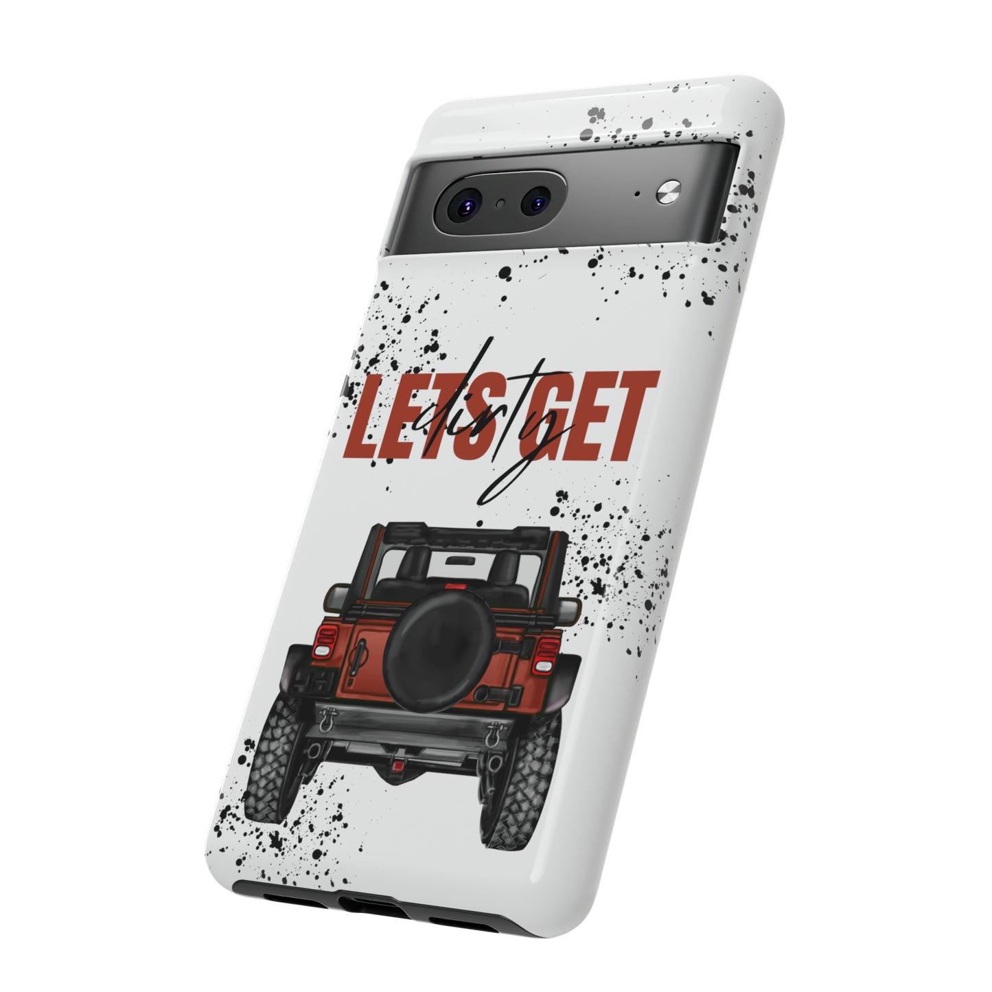 Lets Get Dirty Splatter Rust Protective Phone Case