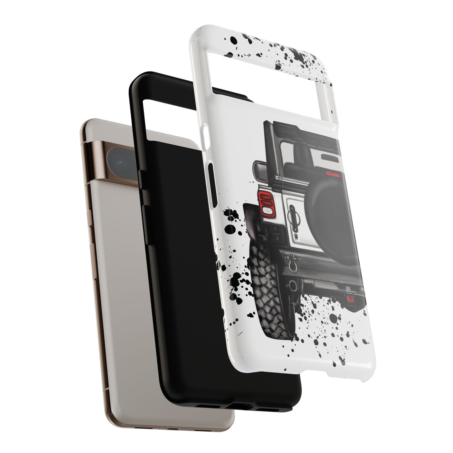Off Road Life White Protective Case for Iphone, Google and Samsung
