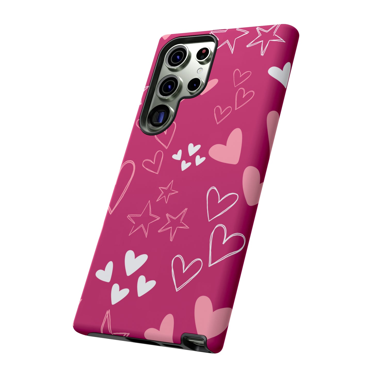 Heart and Stars Protective Case for Google, IPhone and Samsung phones