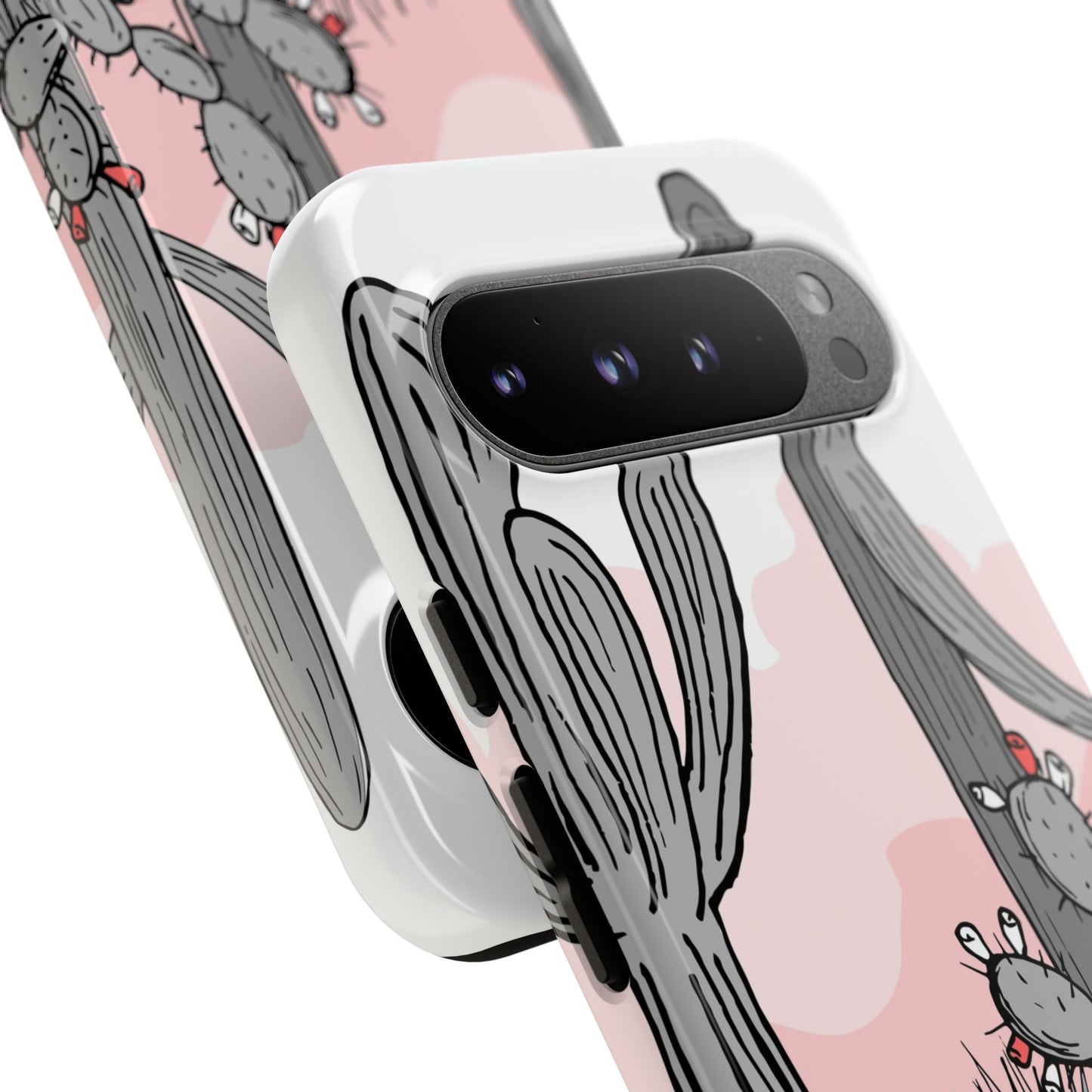 Pastel Cactus Sunset Protective Phone Case