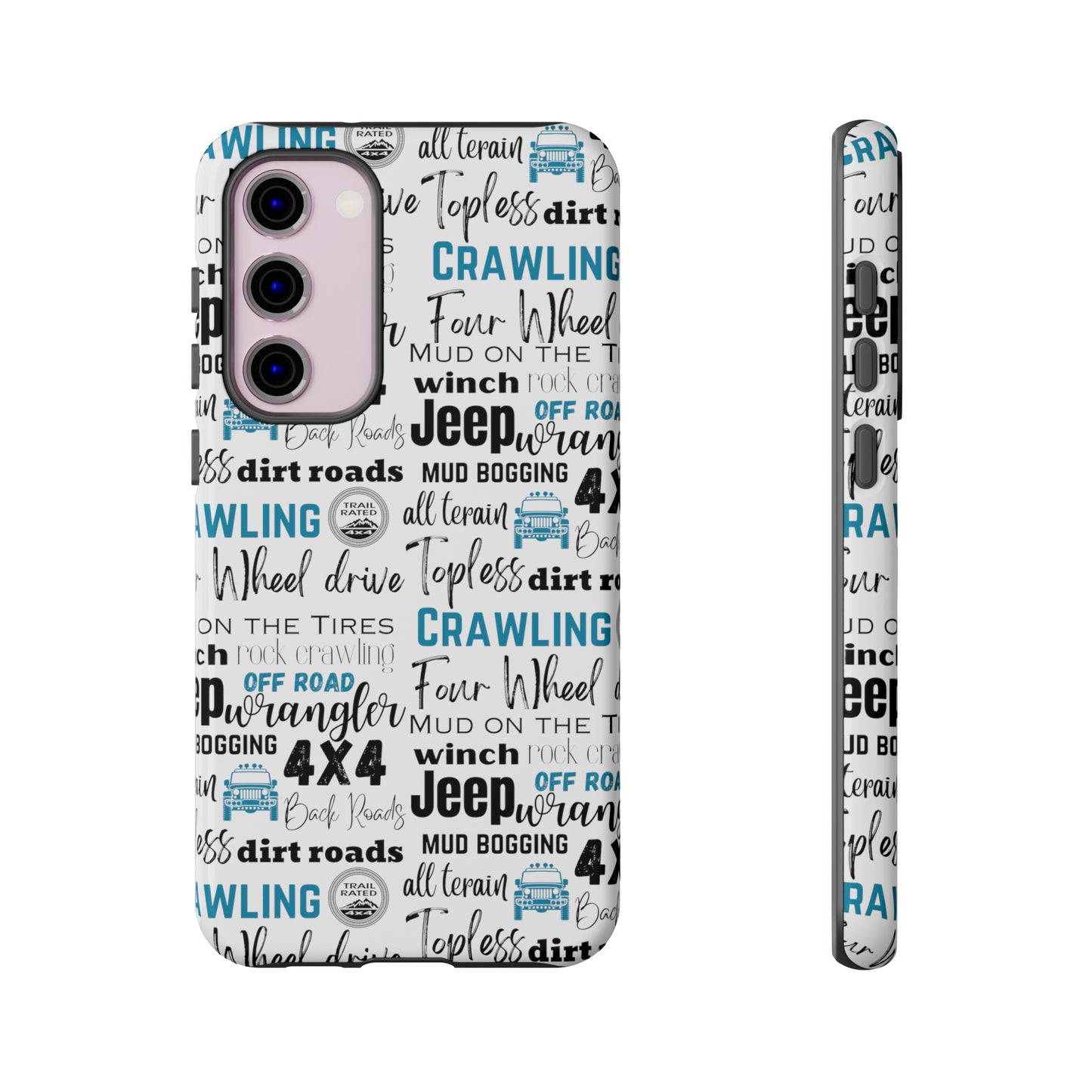 Off Road Subway Art Turquoise Protective Phone Case for Iphone, Samsung and Google Phones