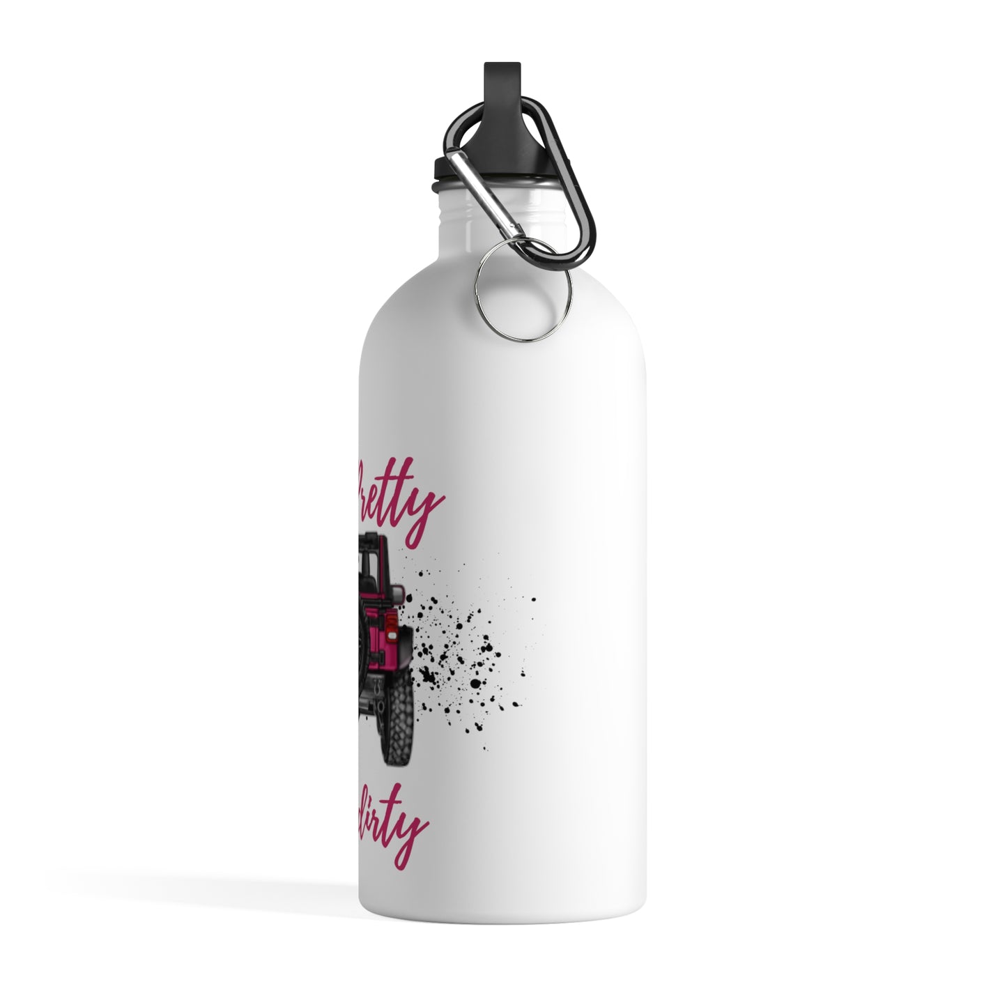 Look Pretty Play Dirty Pink Stainless Steel Water Bottle