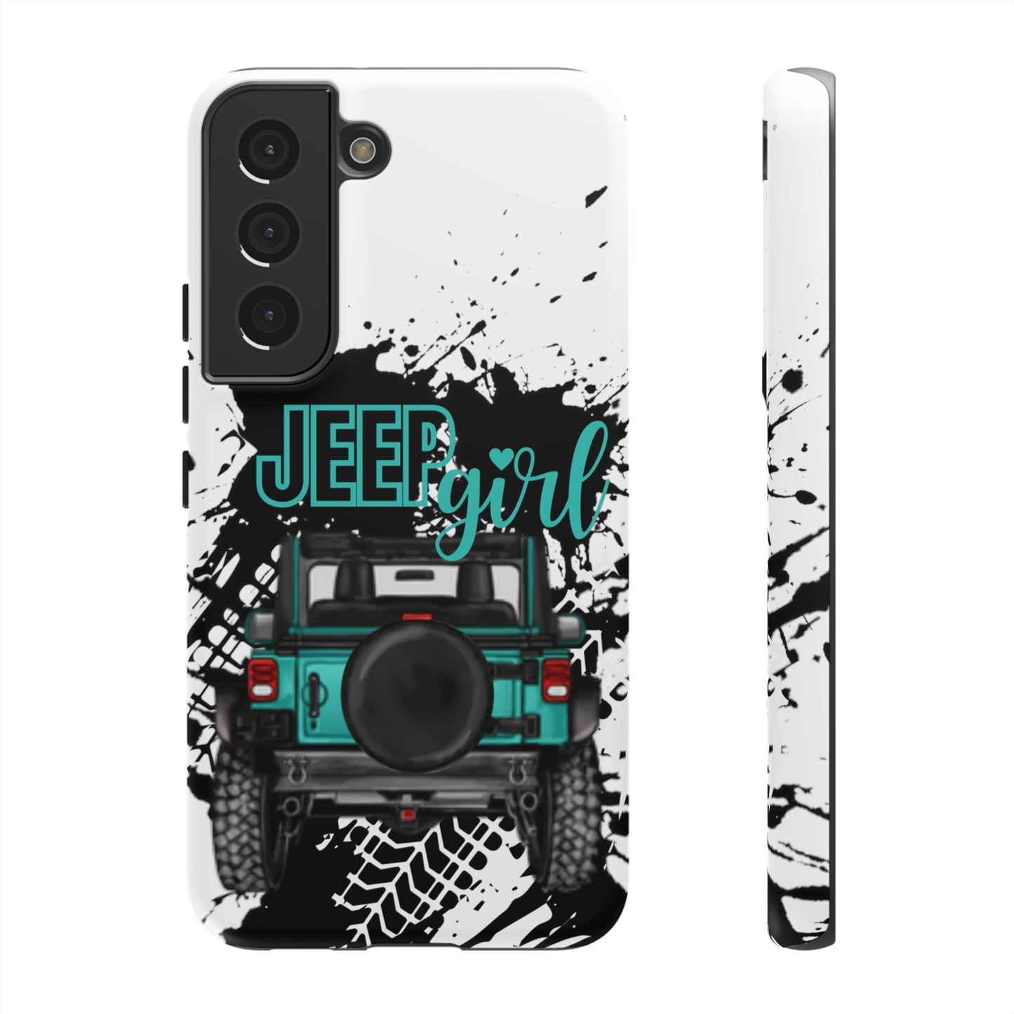 Off Road Girl Turquoise Tough Cases