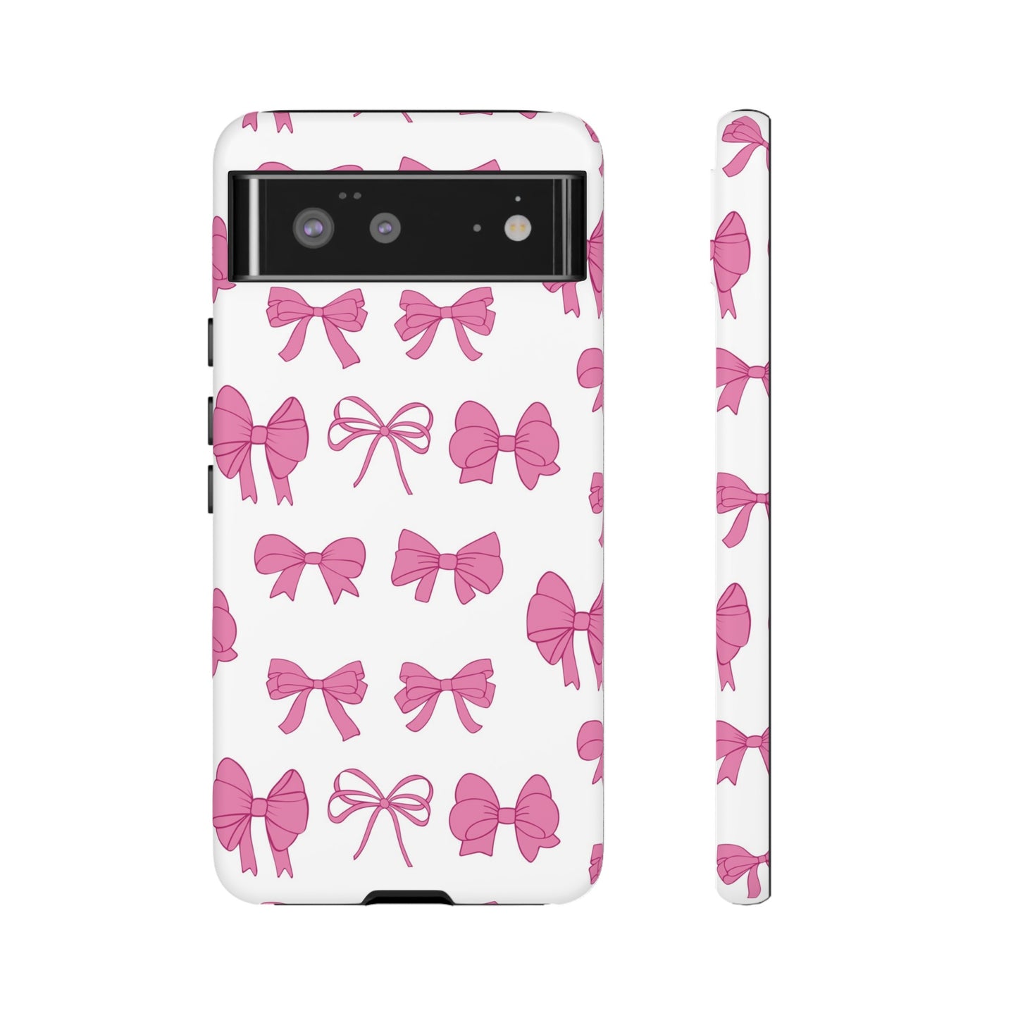 Pink Bows Protective Phone Case for Iphone, Samsung and Google Phones