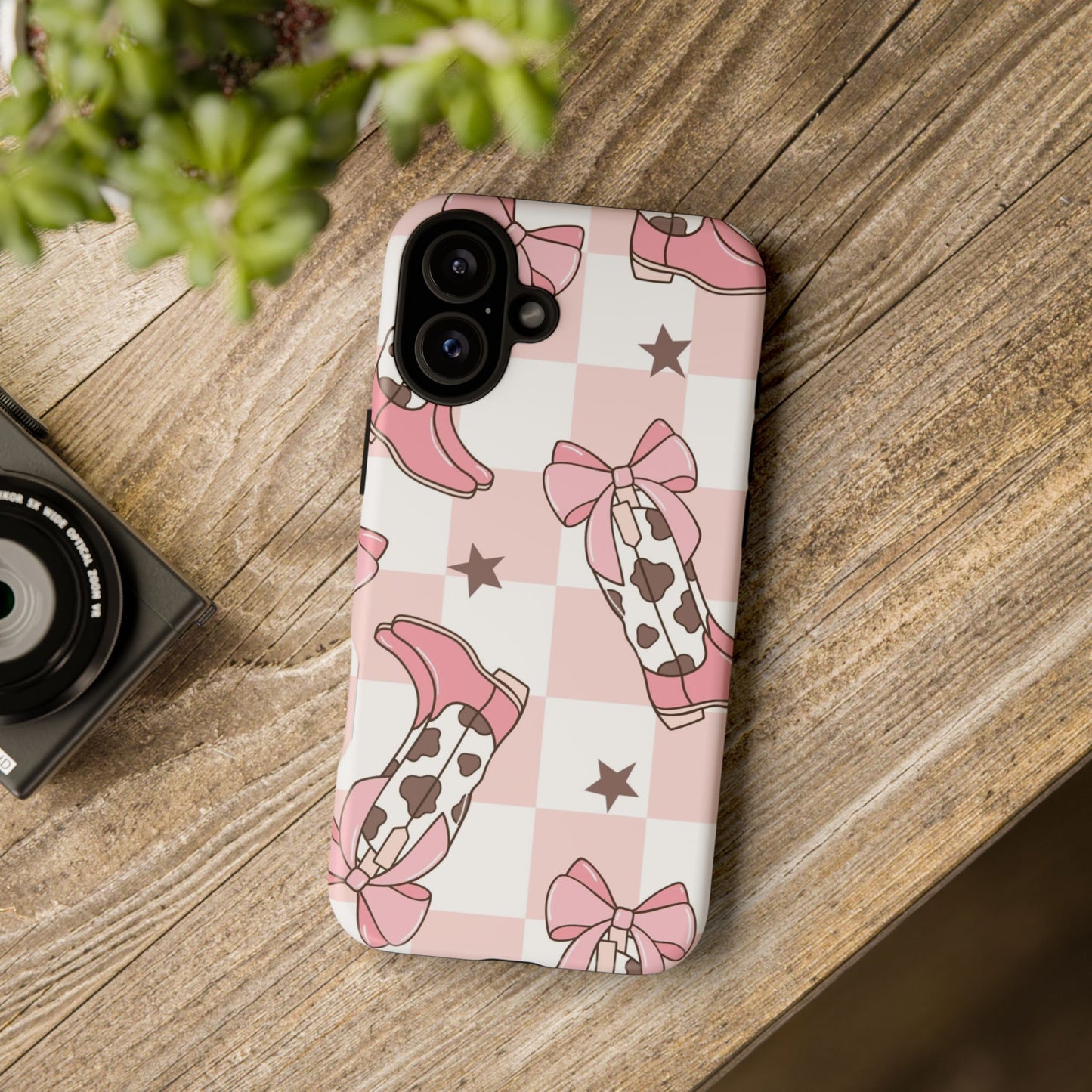 Cowboy Boots and Bows Protective Phone Case