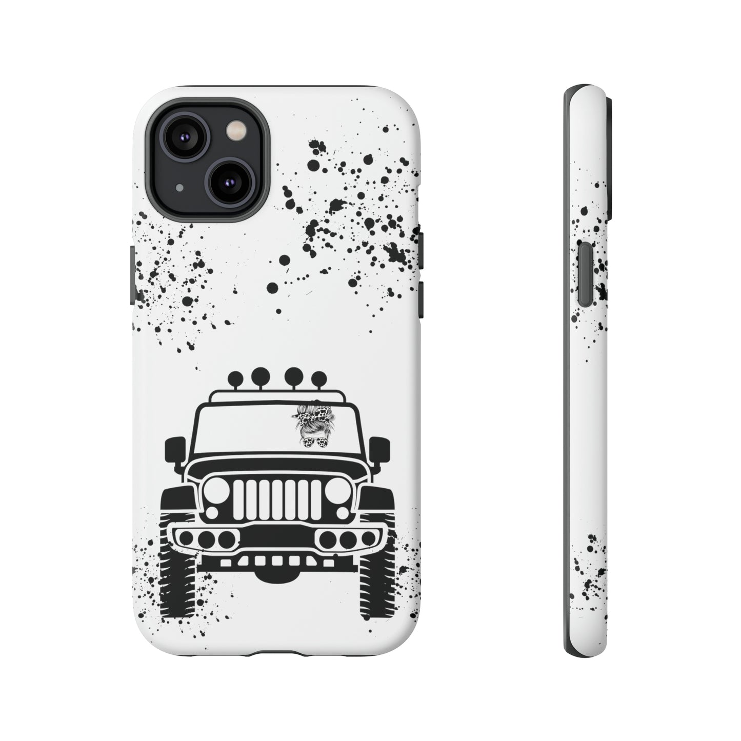 Off Road Girl Cow Print Shades Protective Phone Case for Iphone, Samsung and Google Phones
