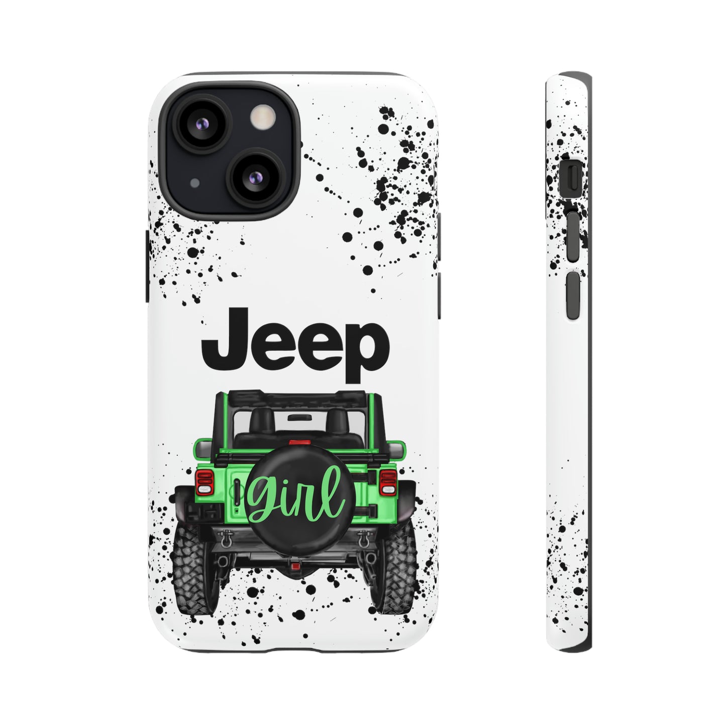 Off Road Girl Light Green Protective Case for Iphone, Google and Samsung Phones