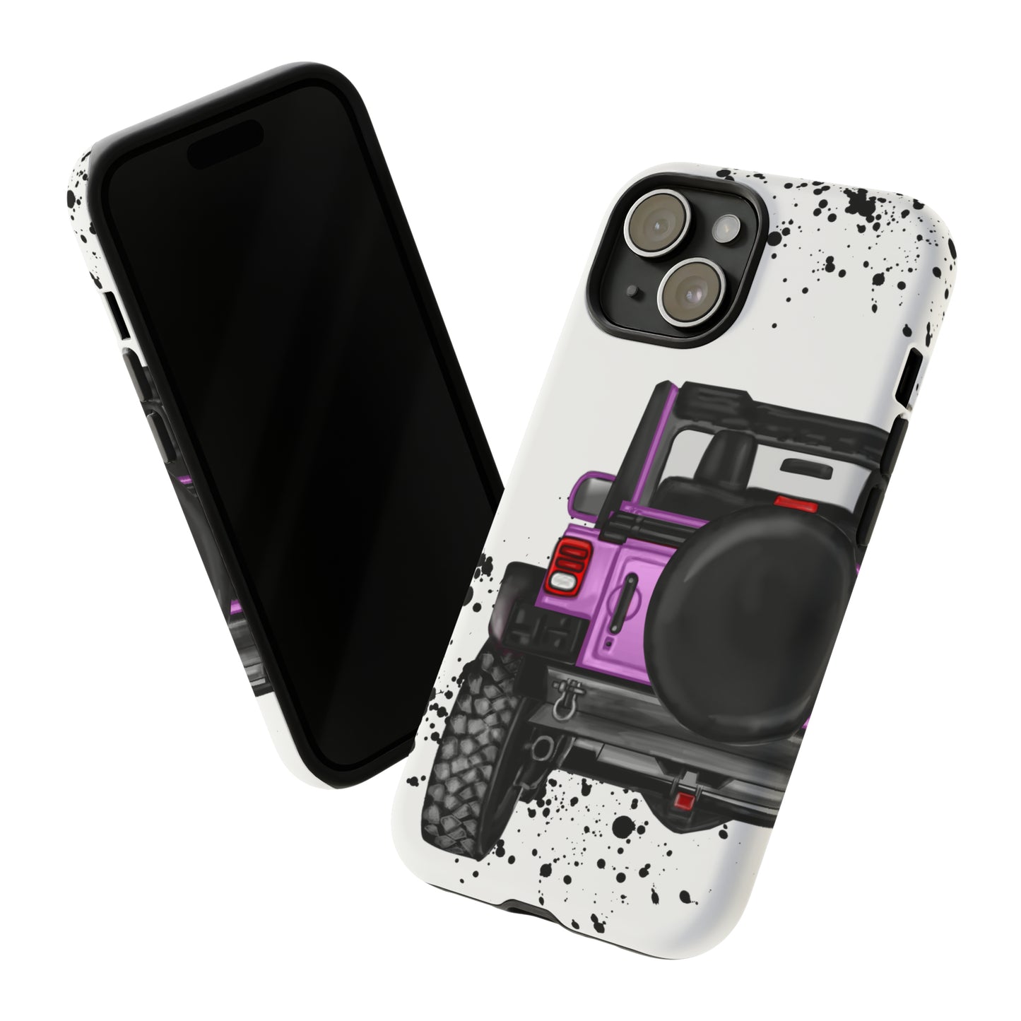 Off Road Life Charcoal Pink/Light Purple Protective Case for Iphone, Google and Samsung