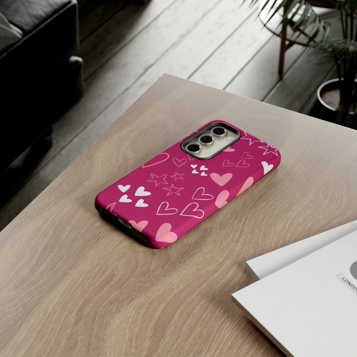 Heart and Stars Protective Case for Google, IPhone and Samsung phones