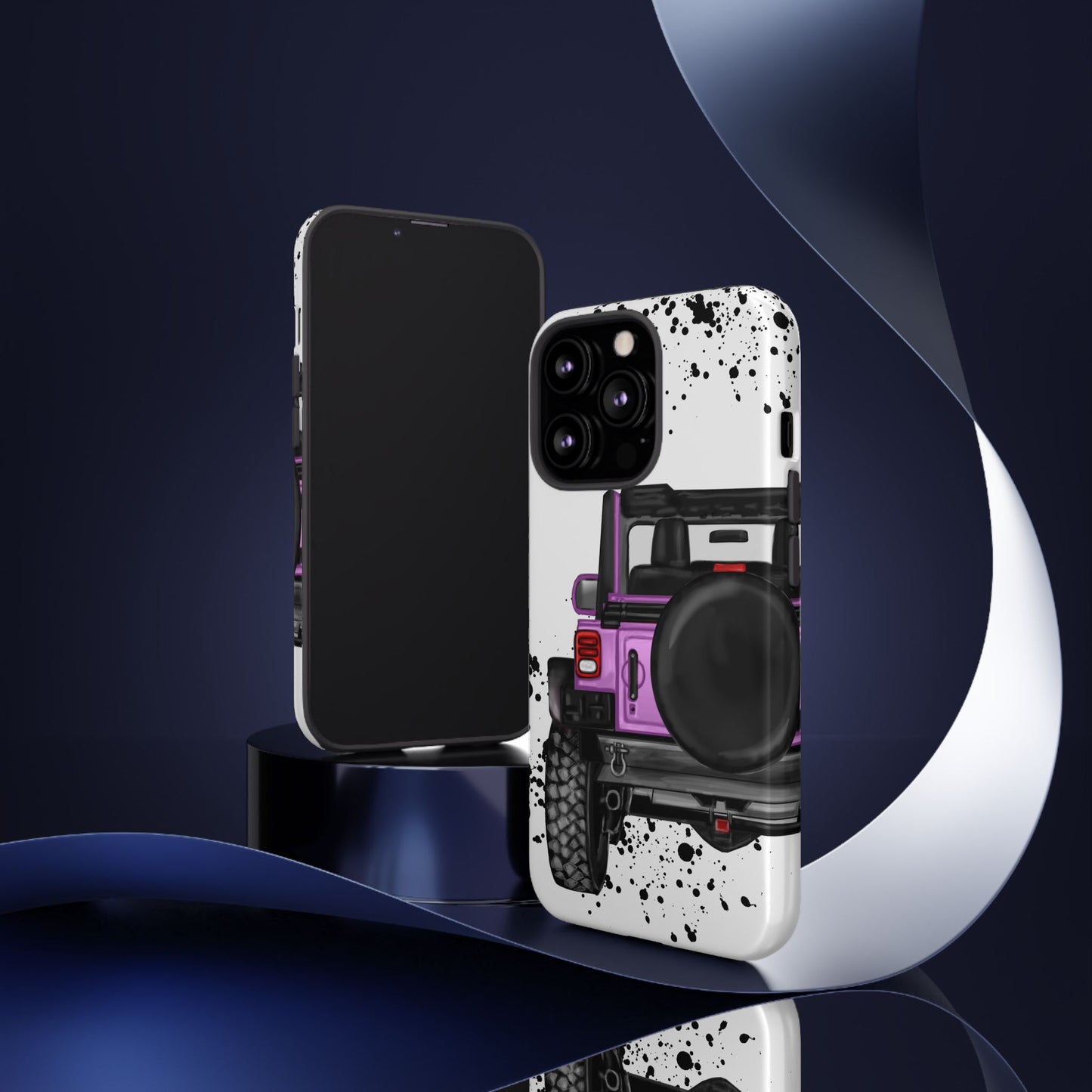 Off Road Life Charcoal Pink/Light Purple Protective Case for Iphone, Google and Samsung