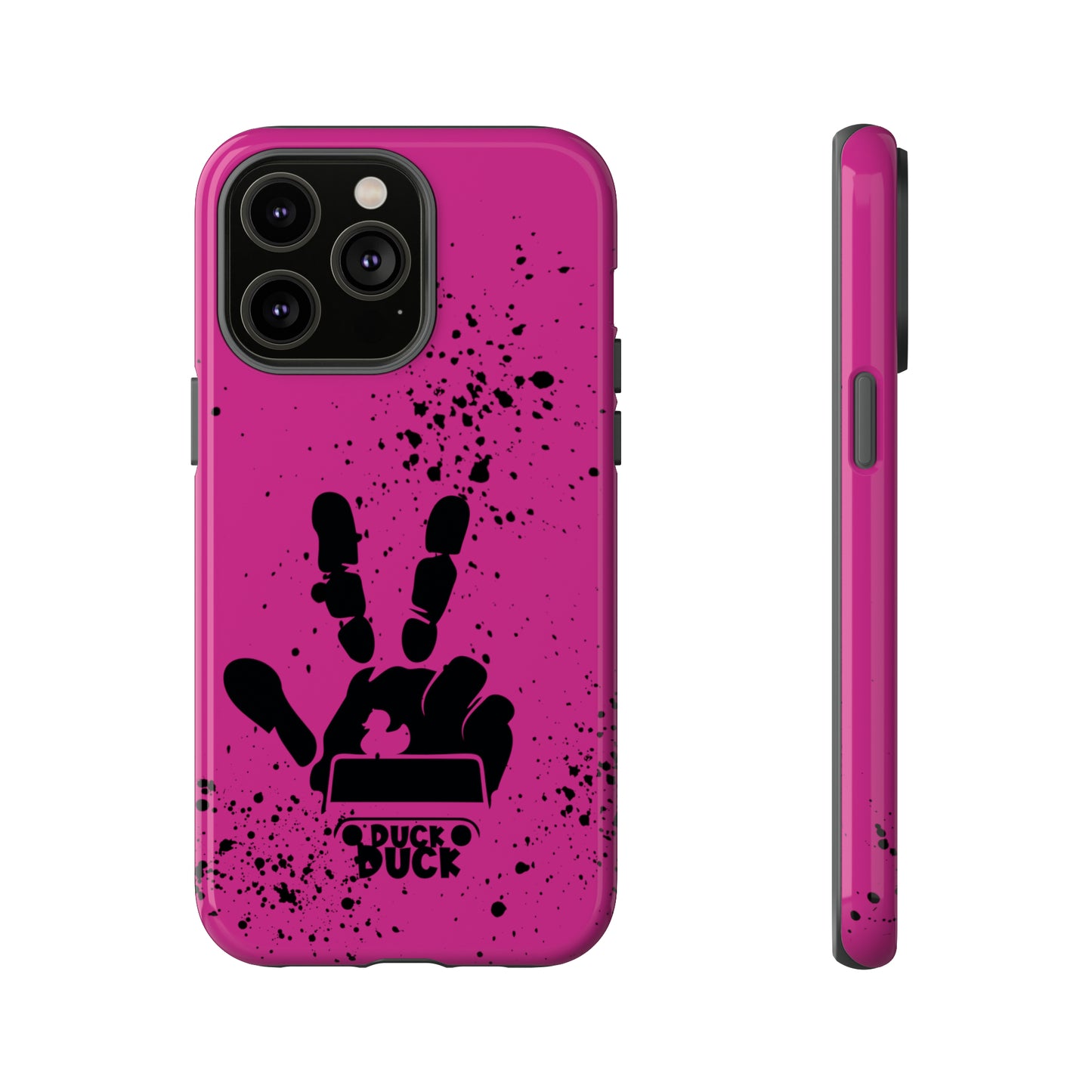 Duck Duck Hot Pink Protective Phone Case for IPhone, Samsung and Google Phone