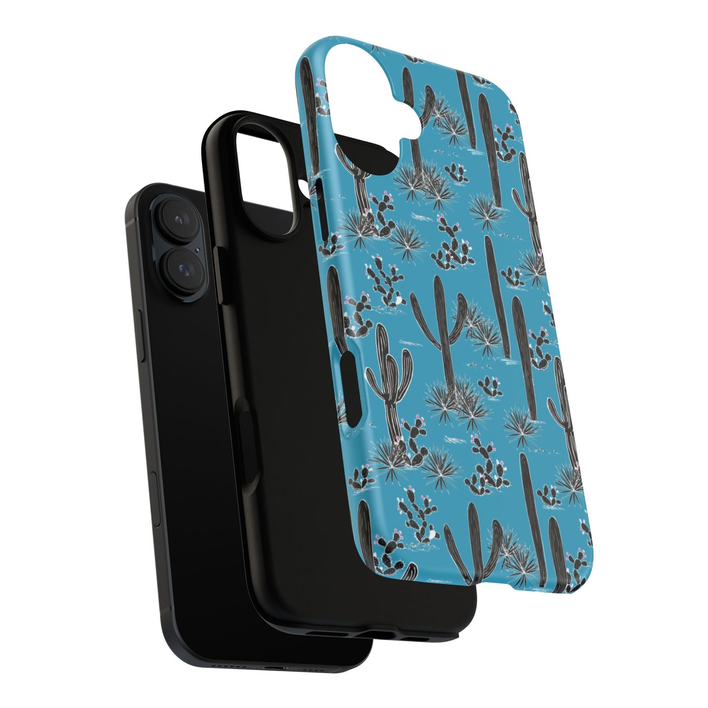 Turquoise Cactus Love Phone Case