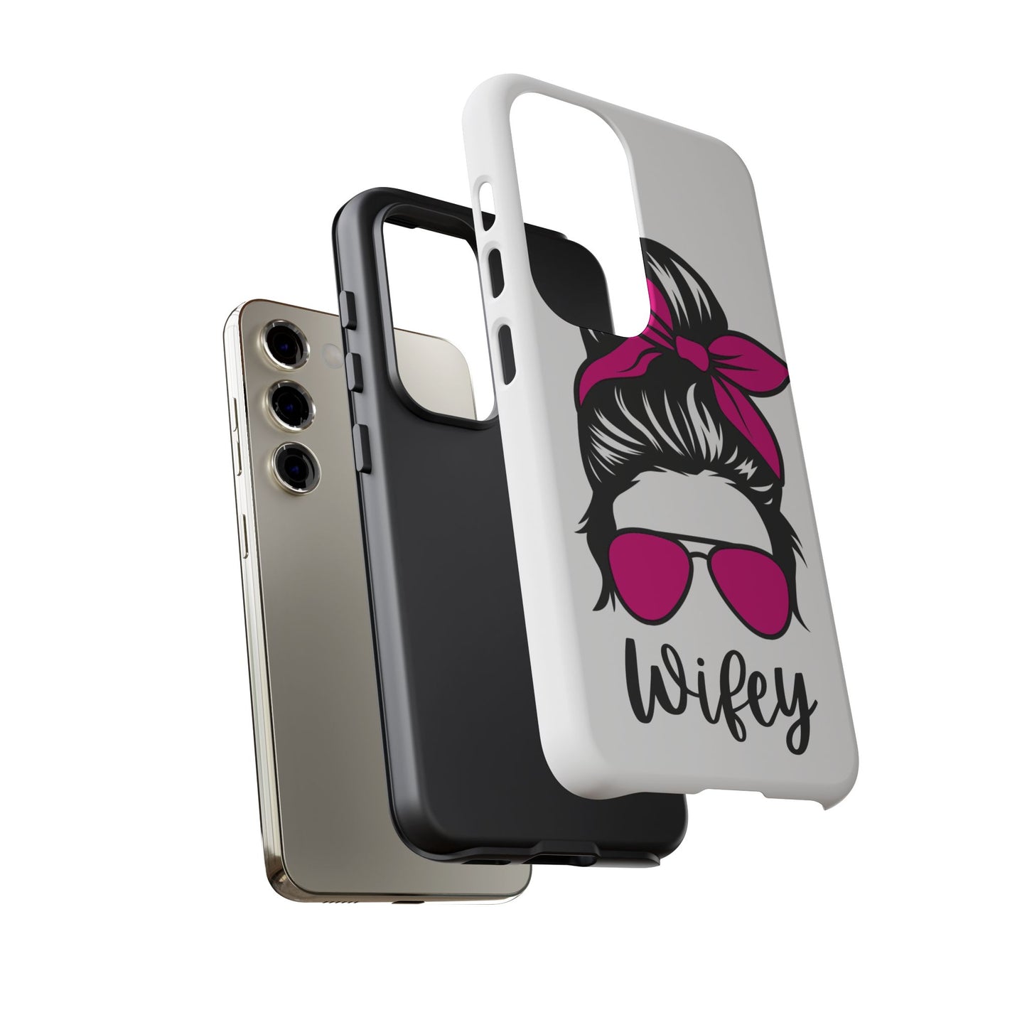 Pink Wifey Protective Case for IPhone, Samsung and Google