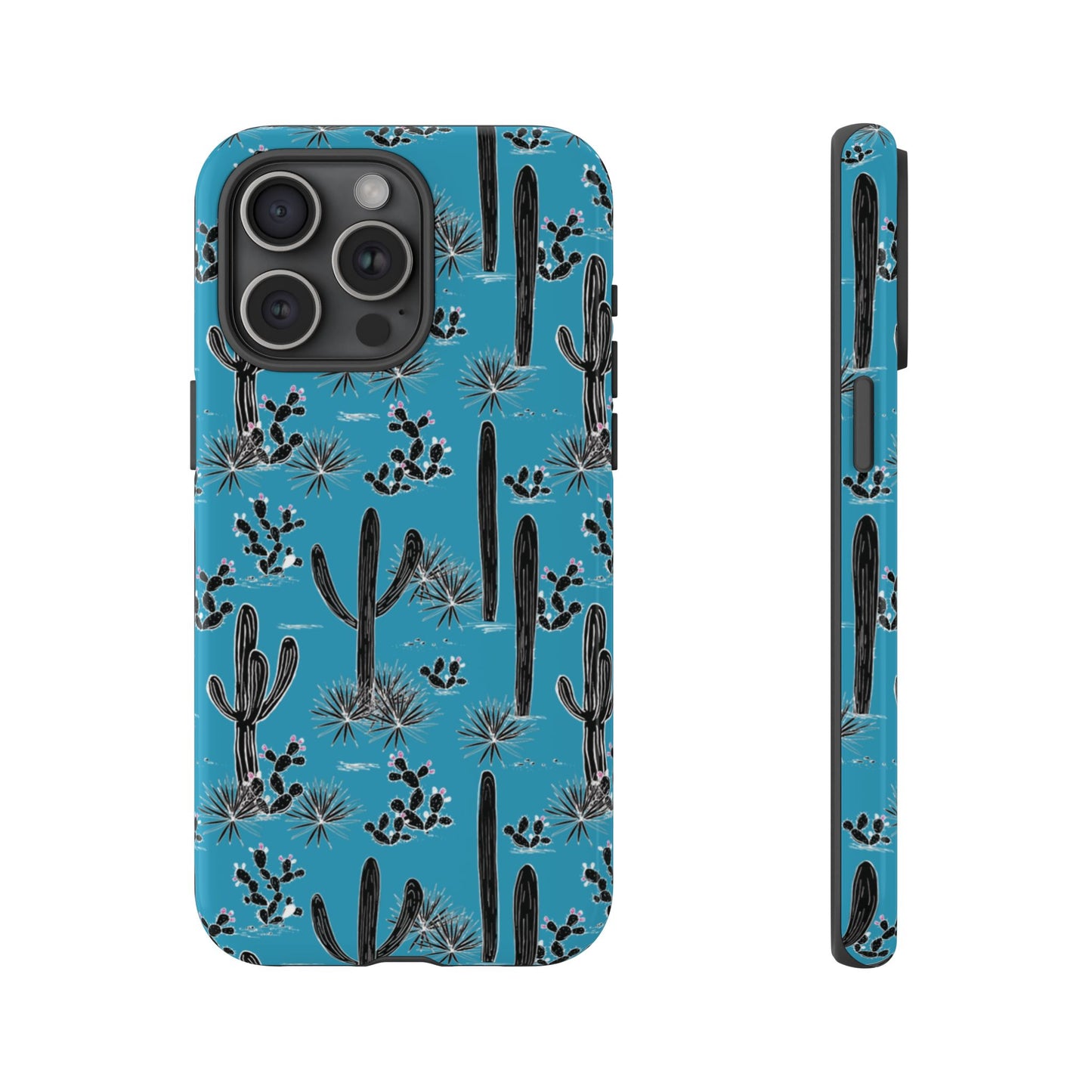Turquoise Cactus Love Phone Case