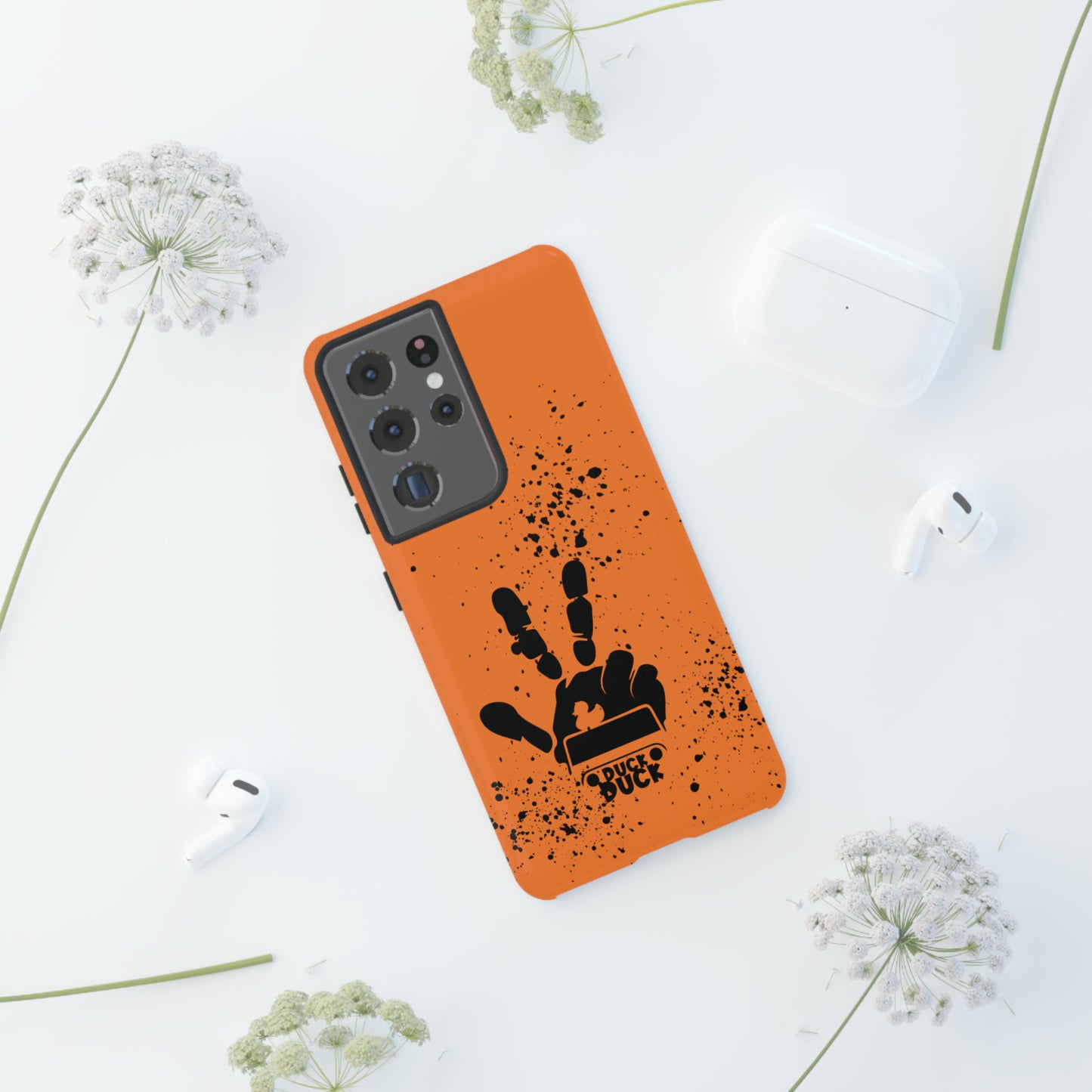 Duck Duck Orange Protective Phone Case for IPhone, Samsung and Google Phones